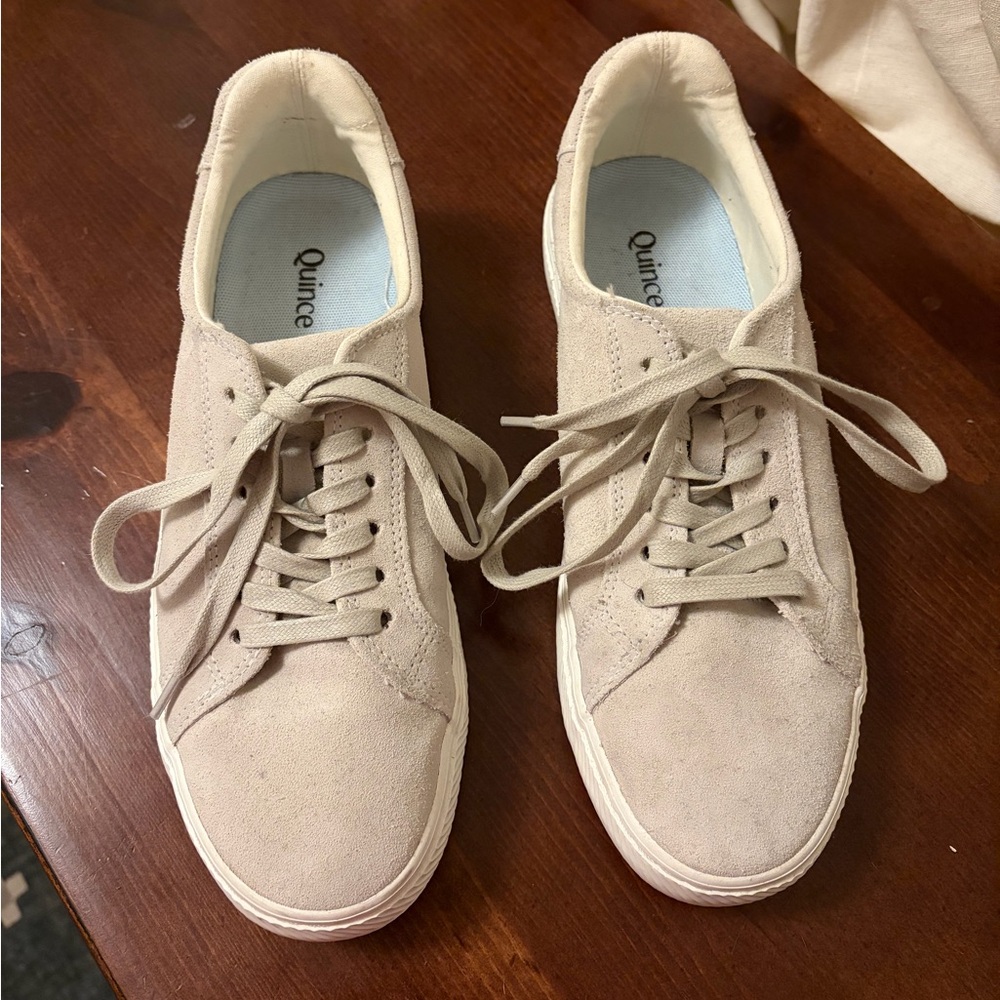 Quince Beige Suede Sneakers - Picture 15 of 15